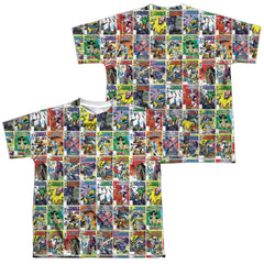 Transformers Cover Collage (Front/Back Print) Youth Regular Fit Poly Short-Sleeve T-Shirt