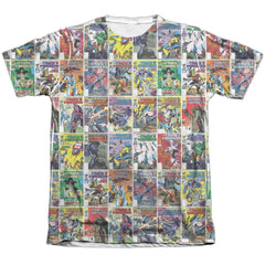 Transformers Cover Collage Men's Regular Fit Poly Cotton Short-Sleeve T-Shirt