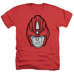 Transformers Hot Rod Head Men's 30/1 Heather 60 40 Poly Short-Sleeve T-Shirt