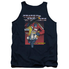 Transformers Optimus Prime Men's 18/1 Cotton Tank Top