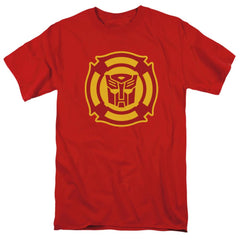 Transformers Rescue Bots Logo Men's 18/1 Cotton Short-Sleeve T-Shirt