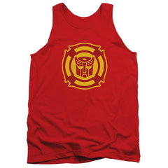 Transformers Rescue Bots Logo Men's 18/1 Cotton Tank Top