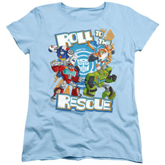 Transformers Roll To The Rescue Women's 18/1 Cotton Short-Sleeve T-Shirt