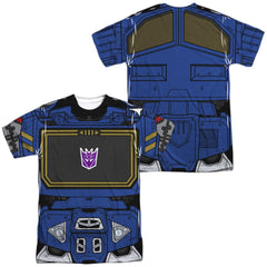 Transformers Soundwave Costume (Front/Back Print) Men's Regular Fit Polyester Short-Sleeve T-Shirt