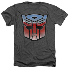 Transformers Vintage Autobot Logo Men's 30/1 Heather 60 40 Poly Short-Sleeve T-Shirt