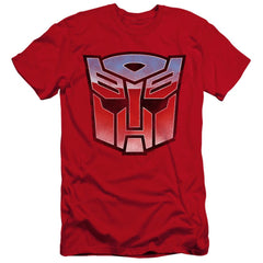 Transformers Vintage Autobot Logo Men's Ultra-Soft 30/1 Cotton Slim Short-Sleeve T-Shirt