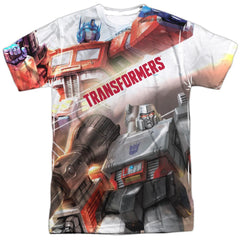 Transformers Warriors Of Cybertron Men's Regular Fit Polyester Short-Sleeve T-Shirt