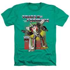 Transformers Wheeljack Men's 30/1 Heather 60 40 Poly Short-Sleeve T-Shirt