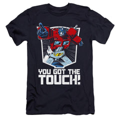 Transformers You Got The Touch Men's Ultra-Soft 30/1 Cotton Slim Short-Sleeve T-Shirt
