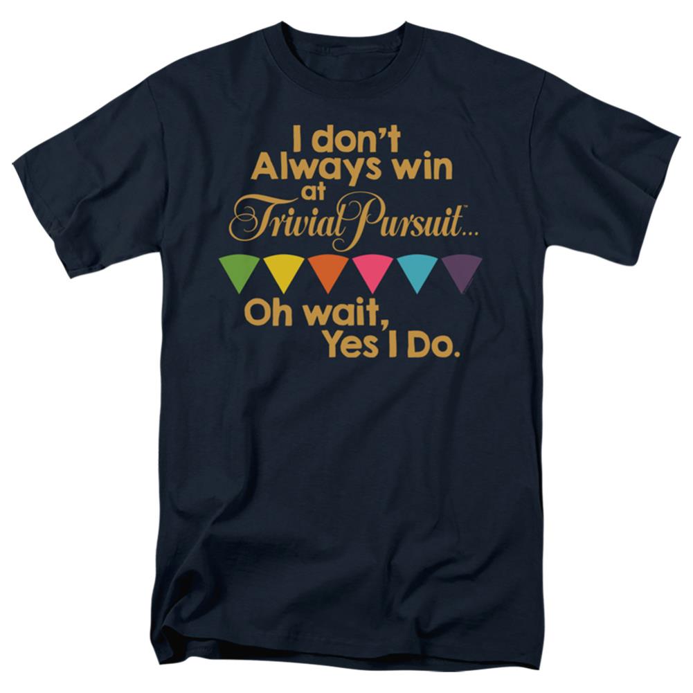 Trivial Pursuit I Always Win Men's 18/1 Cotton Short-Sleeve T-Shirt