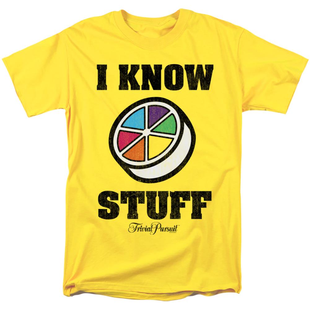 Trivial Pursuit I Know Stuff Men's 18/1 Cotton Short-Sleeve T-Shirt