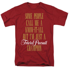 Trivial Pursuit Know It All Men's 18/1 Cotton Short-Sleeve T-Shirt
