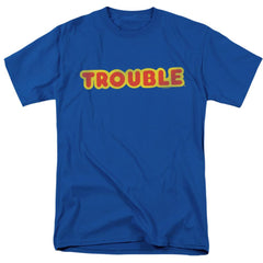 Trouble Logo Men's 18/1 Cotton Short-Sleeve T-Shirt