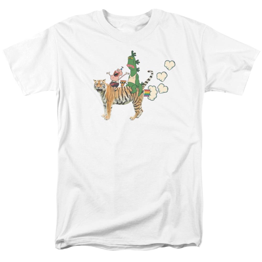 Uncle Grandpa Fart Hearts Men's 18/1 Cotton Short-Sleeve T-Shirt