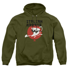 Uncle Grandpa Italian Karate Men's Pull-Over 75 25 Poly Hoodie