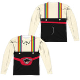 Uncle Grandpa Lederhosen (Front/Back Print) Men's Regular Fit Polyester Long-Sleeve T-Shirt
