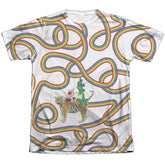 Uncle Grandpa Rainbows Men's Regular Fit Poly Cotton Short-Sleeve T-Shirt