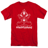 Underdog Outline Under Men's 18/1 Cotton Short-Sleeve T-Shirt