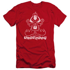 Underdog Outline Under Men's Ultra-Soft 30/1 Cotton Slim Short-Sleeve T-Shirt