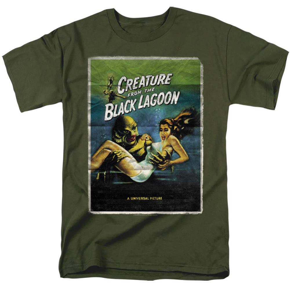 Universal Monsters Creature One Sheet Men's 18/1 Cotton Short-Sleeve T-Shirt