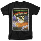 Universal Monsters Frankenstein One Sheet Men's 18/1 Cotton Short-Sleeve T-Shirt