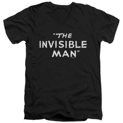 Universal Monsters Title Card Men's 30/1 Cotton Slim V-Neck T-Shirt