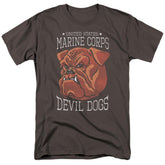 US Marine Corps Devil Dogs Men's 18/1 Cotton Short-Sleeve T-Shirt