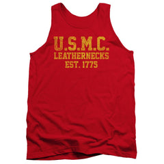 US Marine Corps Leathernecks Men's 18/1 Cotton Tank Top