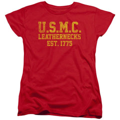 US Marine Corps Leathernecks Women's 18/1 Cotton Short-Sleeve T-Shirt