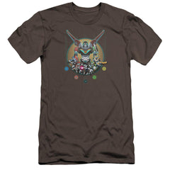 Voltron Assemble Men's Ultra-Soft 30/1 Cotton Slim Short-Sleeve T-Shirt