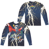Voltron Boltron (Front/Back Print) Men's Regular Fit Polyester Long-Sleeve T-Shirt