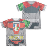 Voltron Costume (Front/Back Print) Men's Regular Fit Poly Cotton Short-Sleeve T-Shirt