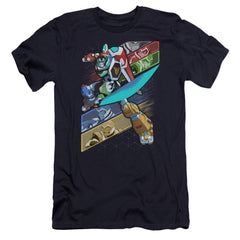 Voltron Crisscross Men's Ultra-Soft 30/1 Cotton Slim Short-Sleeve T-Shirt
