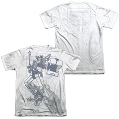 Voltron Defender (Front/Back Print) Men's Regular Fit Poly Cotton Short-Sleeve T-Shirt