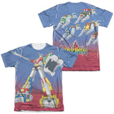 Voltron Form Voltron (Front/Back Print) Men's Regular Fit Poly Cotton Short-Sleeve T-Shirt