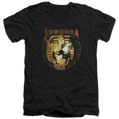 Voltron Head Space Men's 30/1 Cotton Slim V-Neck T-Shirt