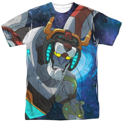 Voltron In Space Men's Regular Fit Polyester Short-Sleeve T-Shirt
