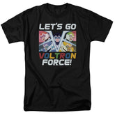 Voltron Lets Go Men's 18/1 Cotton Short-Sleeve T-Shirt