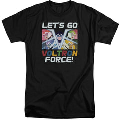Voltron Lets Go Men's 18/1 Tall Cotton Short-Sleeve T-Shirt