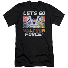 Voltron Lets Go Men's Ultra-Soft 30/1 Cotton Slim Short-Sleeve T-Shirt