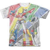 Voltron Mighty Robot Men's Regular Fit Poly Cotton Short-Sleeve T-Shirt