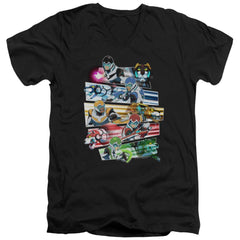 Voltron Paladins Strike Men's 30/1 Cotton Slim V-Neck T-Shirt