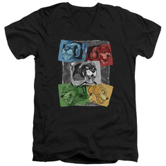 Voltron Pride Men's 30/1 Cotton Slim V-Neck T-Shirt