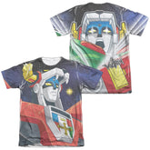 Voltron Space (Front/Back Print) Men's Regular Fit Poly Cotton Short-Sleeve T-Shirt