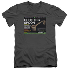 Warehouse 13 Godfrid Spoon Men's 30/1 Cotton Slim V-Neck T-Shirt