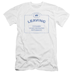 Warehouse 13 Now Leaving Univille Men's Ultra-Soft 30/1 Cotton Slim Short-Sleeve T-Shirt