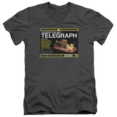 Warehouse 13 Telegraph Island Men's 30/1 Cotton Slim V-Neck T-Shirt