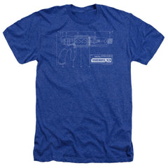 Warehouse 13 Tesla Gun Men's 30/1 Heather 60 40 Poly Short-Sleeve T-Shirt
