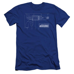 Warehouse 13 Tesla Gun Men's Ultra-Soft 30/1 Cotton Slim Short-Sleeve T-Shirt