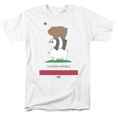 We Bare Bears Cali Stack Men's 18/1 Cotton Short-Sleeve T-Shirt